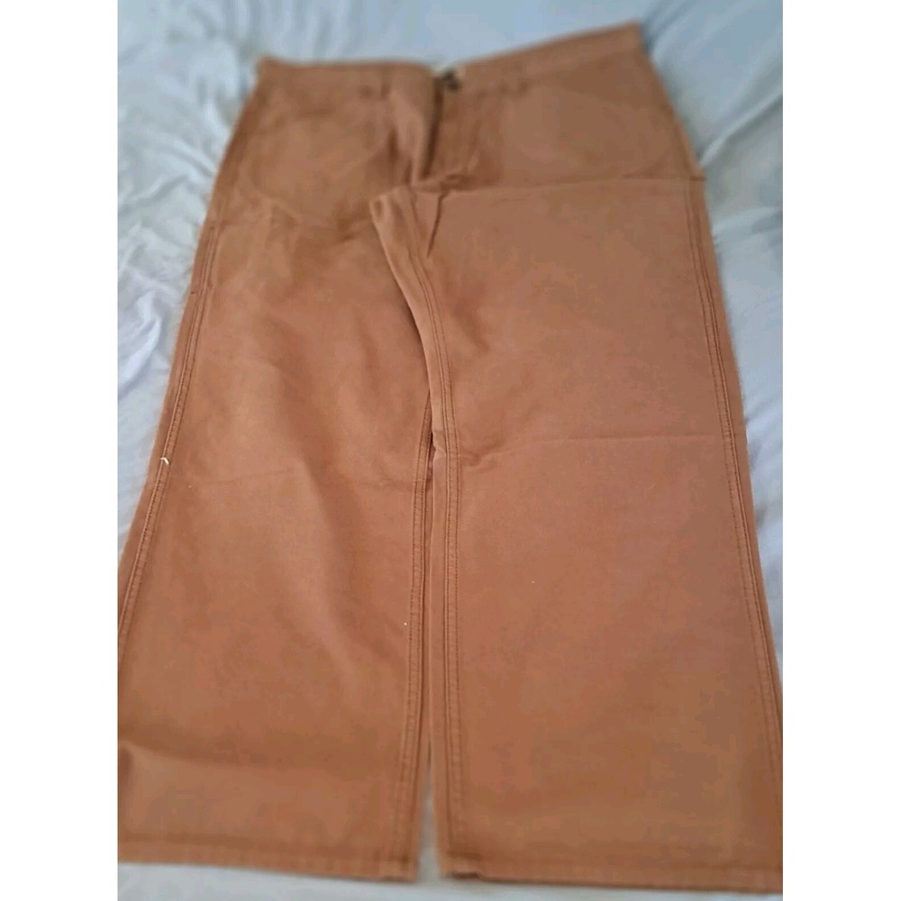 NWT Blue Mountain Canvas Utility Pants Mens Relaxed42x32 Tan Normcore Gorpcore